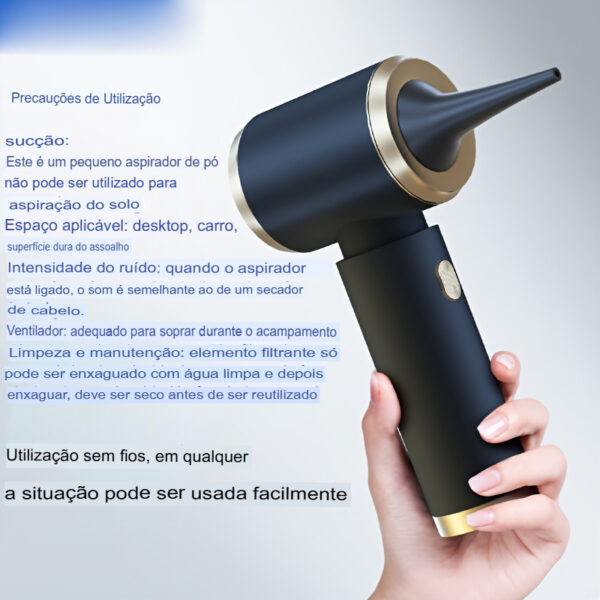 Aspirador Portátil Sem Fio Aspirador de Carro Recarregável - Image 7