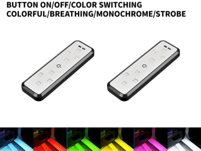 Porta do carro LED com Controle Magnético - 2PCS