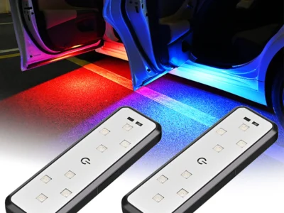 Porta do carro LED com Controle Magnético