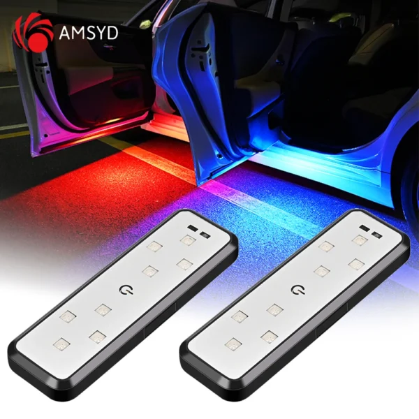 Porta do carro LED com Controle Magnético